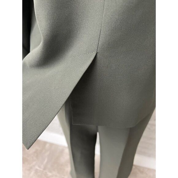 JM Collection Women Green Career Pant Suit Size 12P - Picture 6 of 13